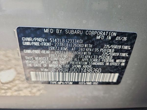 2026 SUBARU OUTBACK