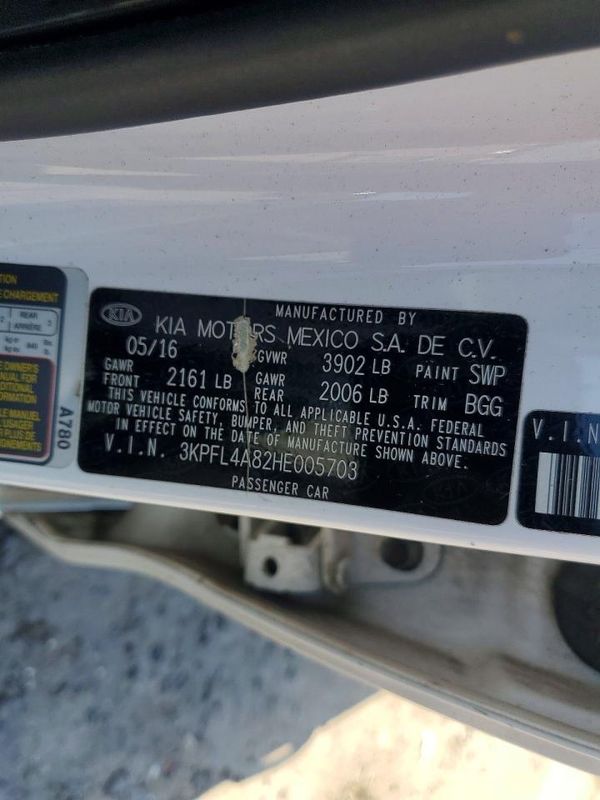 2017 KIA FORTE