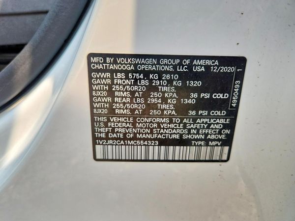 2021 VOLKSWAGEN ATLAS