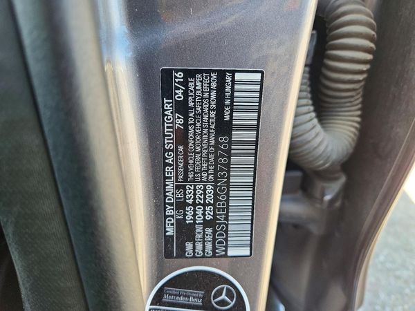 2016 MERCEDES-BENZ CLA CLA250