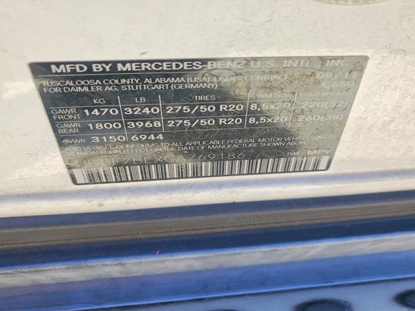 2012 MERCEDES-BENZ GL GL450 4-MATIC