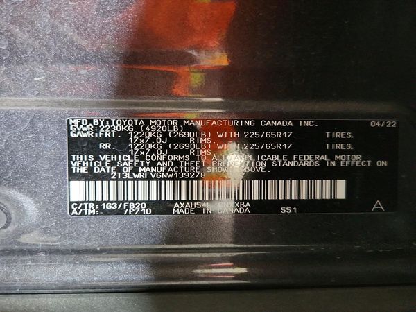 2022 TOYOTA RAV4 LE