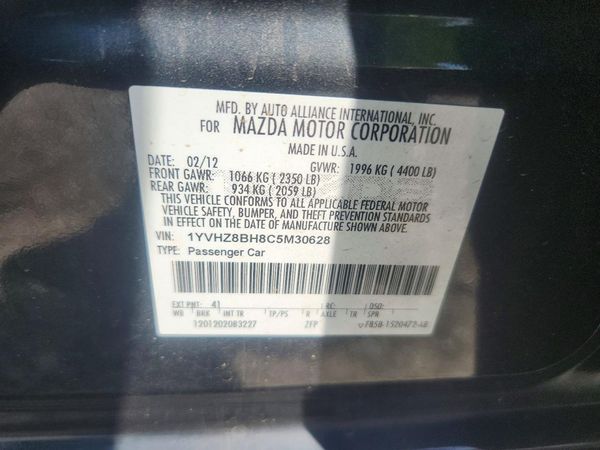 2012 MAZDA 6 Sport/GS