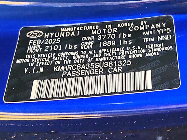 2025 HYUNDAI VENUE SEL, Limited — VINS