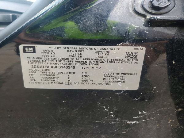 2015 CHEVROLET EQUINOX 1LT