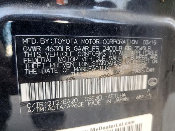 2015 LEXUS IS