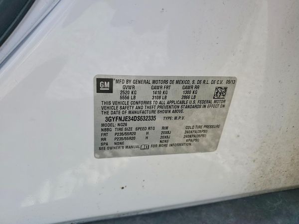 2013 CADILLAC SRX Premium