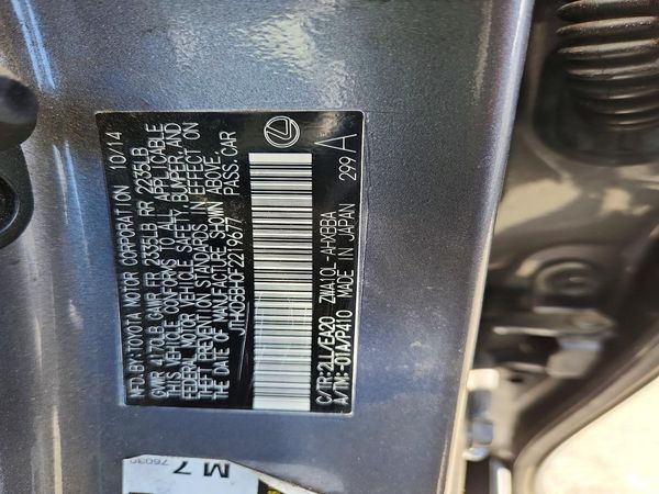 2015 LEXUS CT 200h