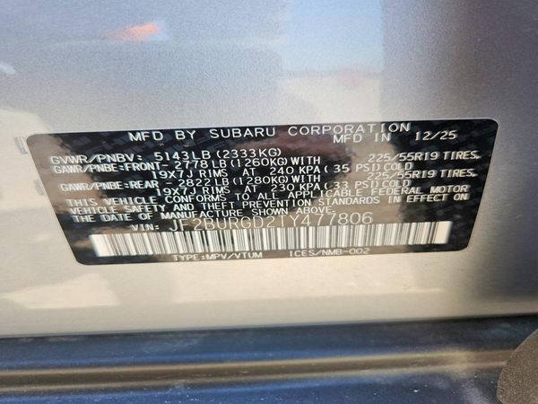 2026 SUBARU OUTBACK