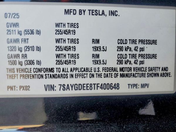 2026 TESLA MODEL Y