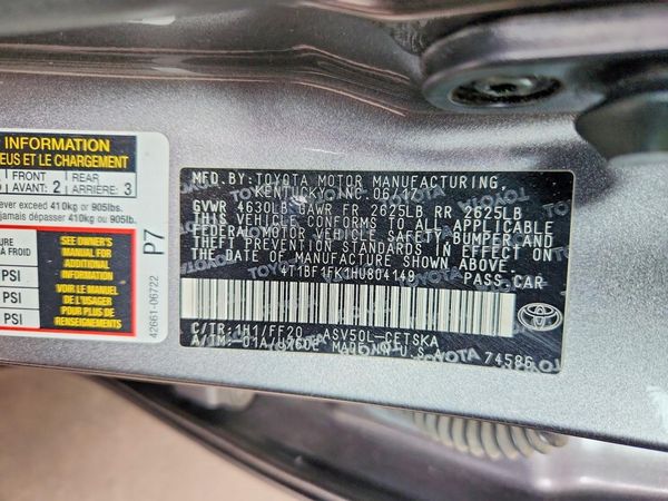 2017 TOYOTA CAMRY