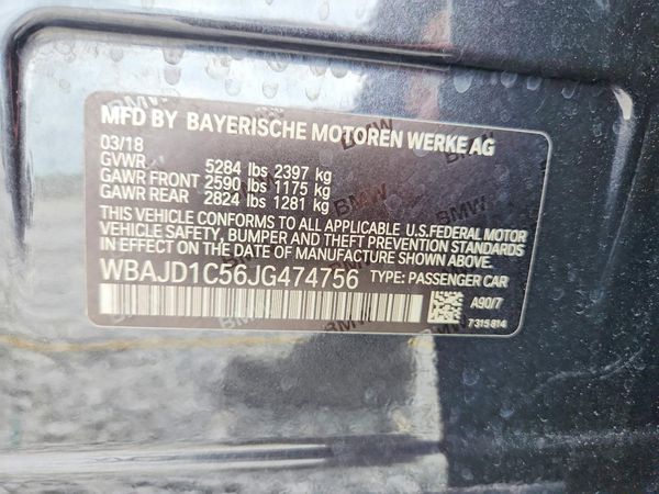 2018 BMW 540XD 540d xDrive