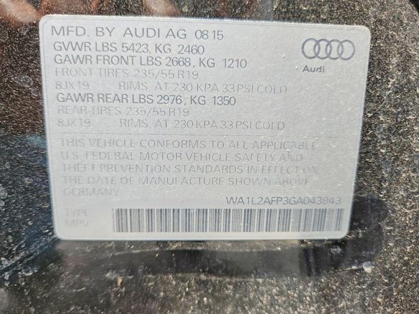 2016 AUDI Q5 quattro Premium Plus