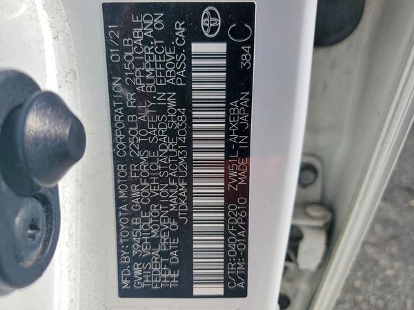 2021 TOYOTA PRIUS