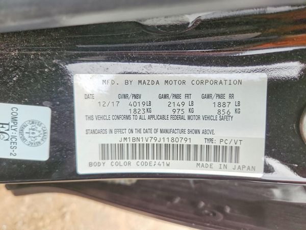 2018 MAZDA 3 Touring