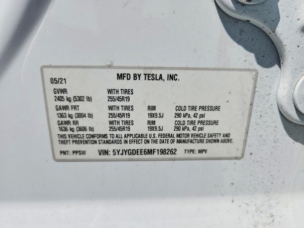 2021 TESLA MODEL Y