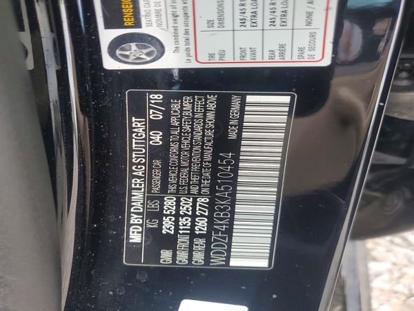 2019 MERCEDES-BENZ E E300-4M
