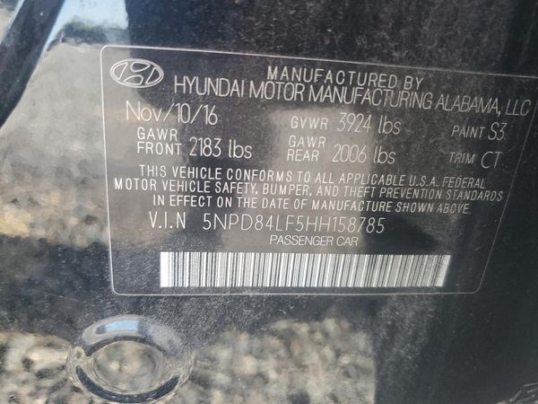 2017 HYUNDAI ELANTRA