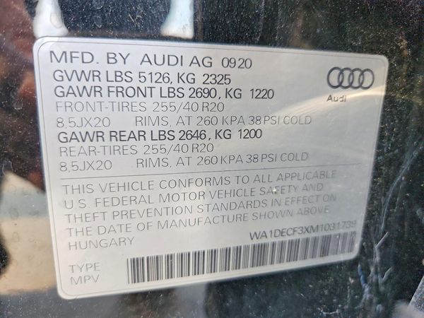 2021 AUDI Q3 S Line quattro Premium