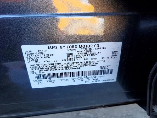 2020 FORD EDGE Titanium