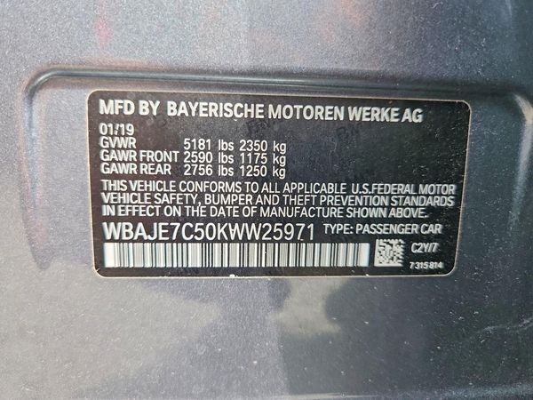 2019 BMW 540 xDrive