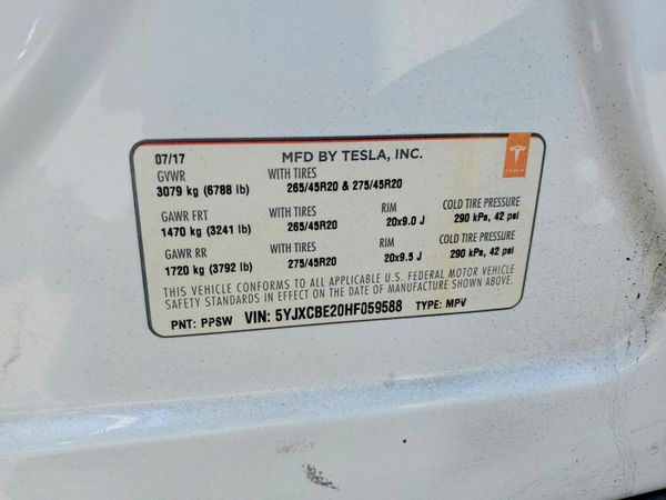2017 TESLA MODEL X