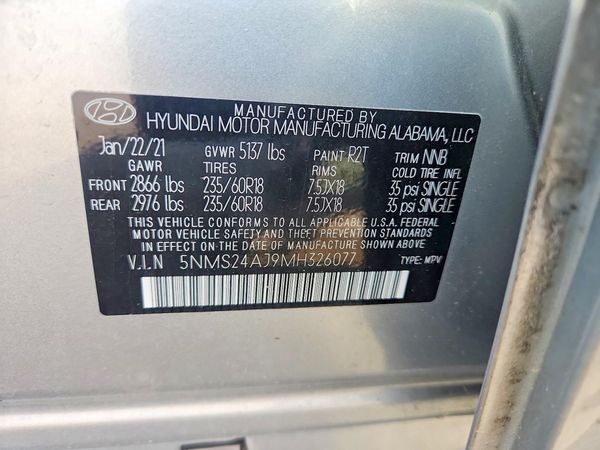 2021 HYUNDAI SANTA FE SEL