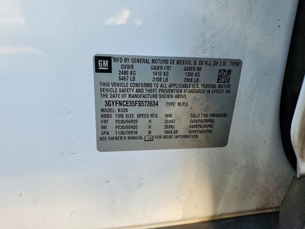 2015 CADILLAC SRX Performance