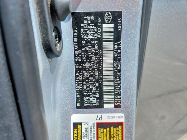 2016 TOYOTA CAMRY