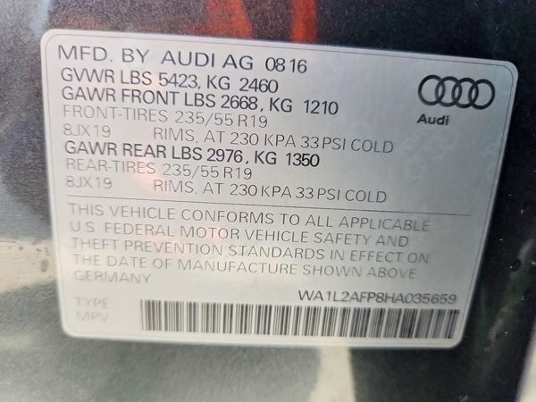2017 AUDI Q5 quattro Premium Plus