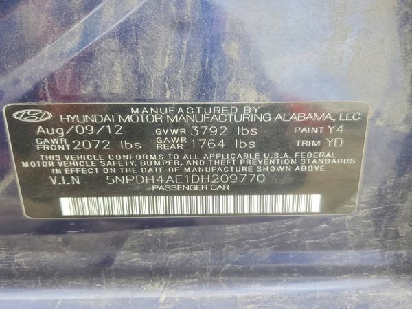 2013 HYUNDAI ELANTRA