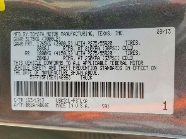 2014 TOYOTA TUNDRA Limited