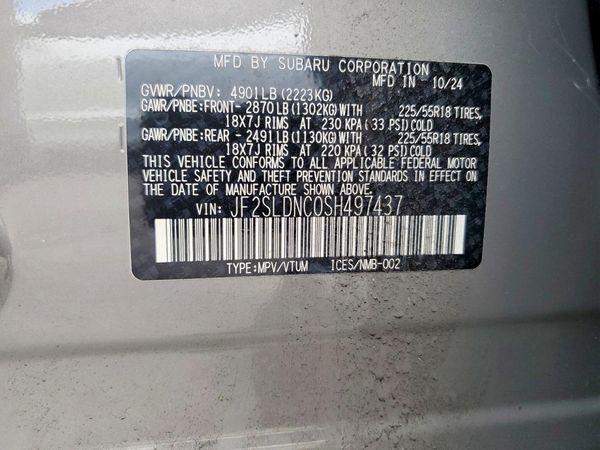 2025 SUBARU FORESTER