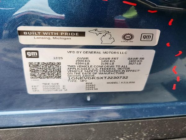 2026 CHEVROLET TRAVERSE LT