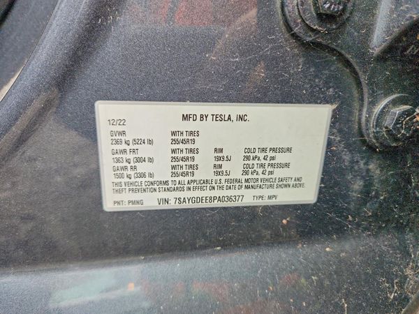 2023 TESLA MODEL Y