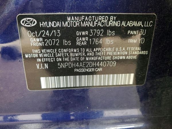 2013 HYUNDAI ELANTRA
