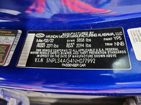 2022 HYUNDAI ELANTRA SEL w/Convenience Pkg