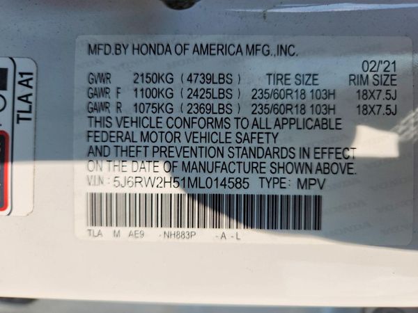 2021 HONDA CR-V