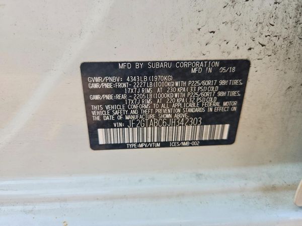 2018 SUBARU CROSSTREK Premium