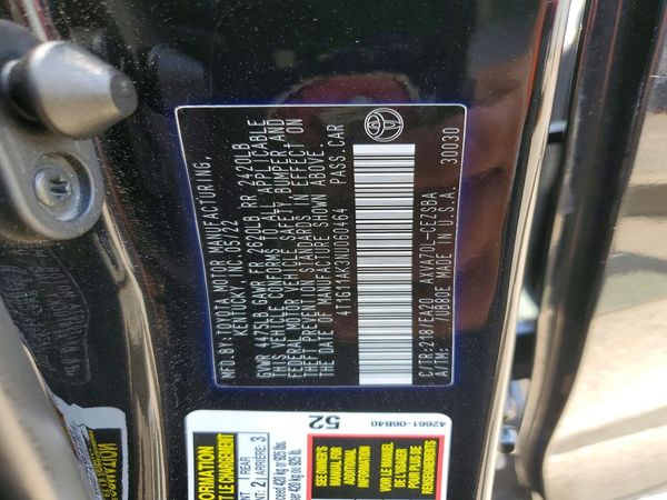 2022 TOYOTA CAMRY