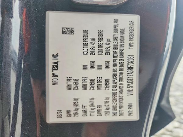 2024 TESLA MODEL 3