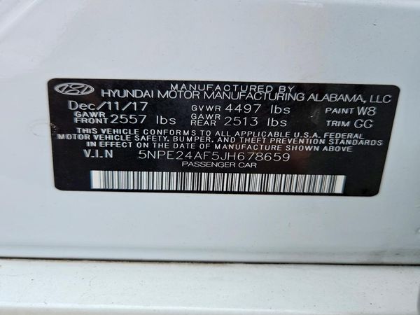 2018 HYUNDAI SONATA SE, Eco
