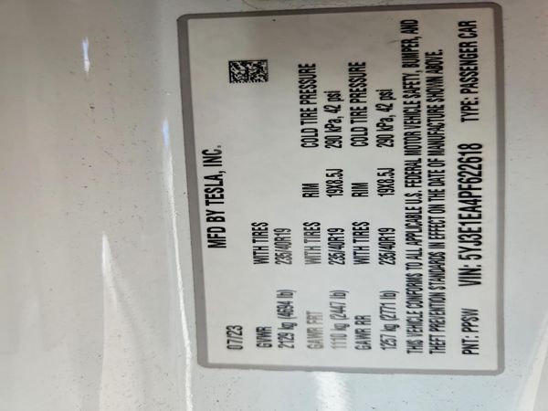 2023 TESLA MODEL 3