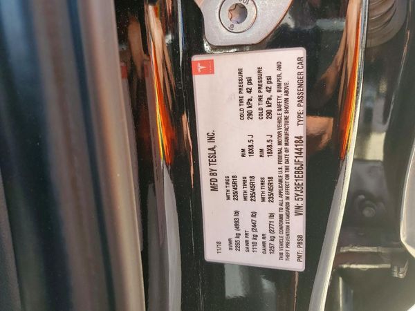 2018 TESLA MODEL 3