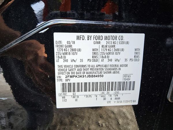2018 FORD EDGE Titanium