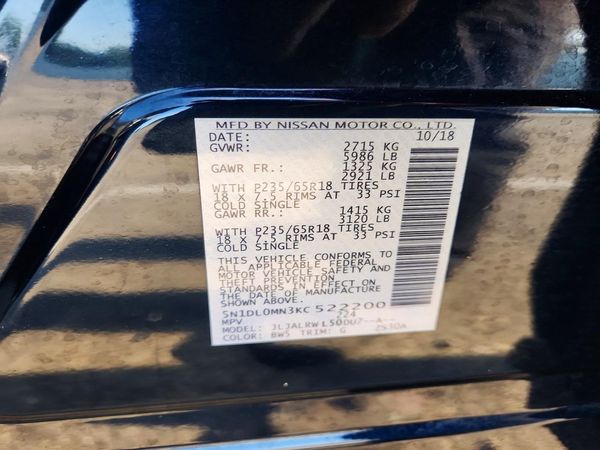 2019 INFINITI QX60