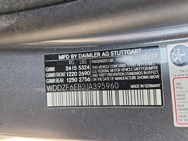 2018 MERCEDES-BENZ E AMG E43