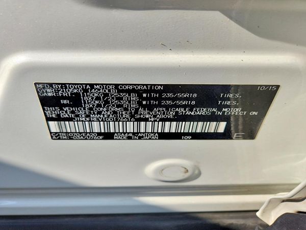 2016 TOYOTA RAV4 Limited (G Grade)