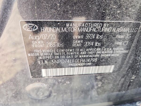 2020 HYUNDAI ELANTRA