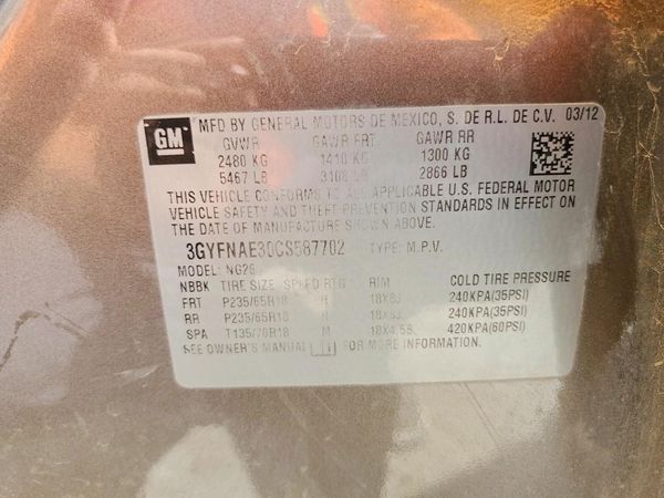 2012 CADILLAC SRX Luxury